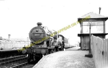 Darvel Railway Station Photo. Loudonhill - Newmilns. Kilmarnock Line. G&SWR (1)..