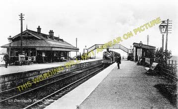 Davidson's Main Railway Station Photo. Barnton - Craigleith. Edinburgh Line. (1)