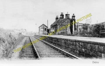Delny Railway Station Photo. Invergordon - Kildary. Dingwall to Tain Line. (1)..