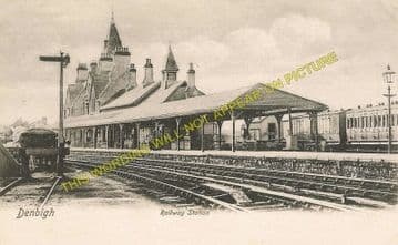 Denbigh Railway Station Photo. Llanrhaiadr to Trefnant and Bodfari Lines. (9)