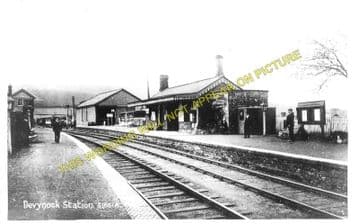 Devynock & Sennybridge Railway Station Photo. Cray - Aberbran. (1)..