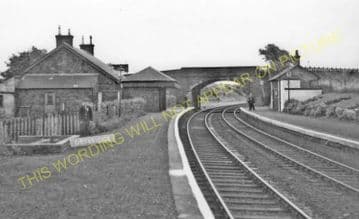 Drybridge Railway Station Photo. Barassie - Gatehead. Kilmarnock Line. (1)..