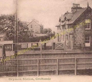 Drymen Railway Station Photo. Gartness - Caldavan. Balloch Line. NBR. (2)
