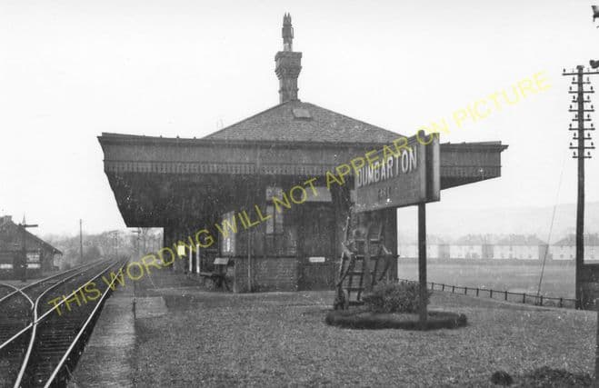 Dumbarton East Railway Station Photo. Bowling Line. Caledonian Railway. (1).