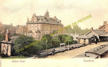 Dumfries Railway Station Photo. Glasgow & South Western Railway (1)..