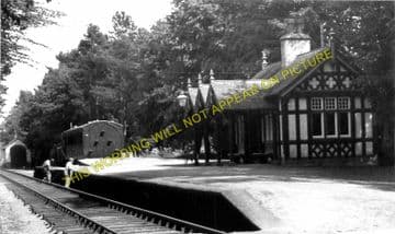 Dunrobin Castle Railway Station Photo. Golspie - Brora. The Mound Line. (4)