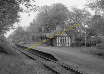 Dunrobin Castle Railway Station Photo. Golspie - Brora. The Mound Line. (9).