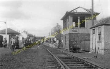 Duns Railway Station Photo. Marchmont - Edrom. St. Boswells to Reston Line. (3)