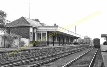 Duns Railway Station Photo. Marchmont - Edrom. St. Boswells to Reston Line. (4)