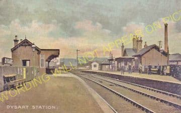 Dysart Railway Station Photo. Thornton Junction - Sinclairtown. (4)