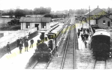 Eardisley Railway Station Photo. Whitney to Almeley and Kinnersley Lines. (4)