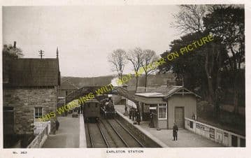 Earlston Railway Station Photo. St. Boswells - Gordon. Greenlaw Line. (1)..