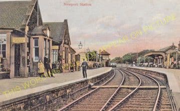 East Newport Railway Station Photo. Wormit - Tayport. Newport-on-Tay East. (4)