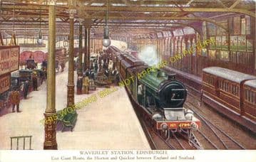 Edinburgh Waverley Railway Station Photo. North British Railway (14)