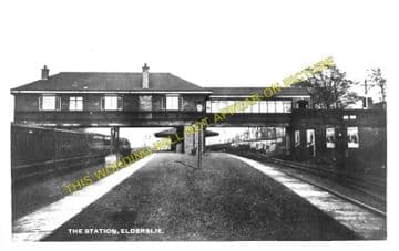 Elderslie Railway Station Photo. Johnstone - Ferguslie. Paisley Line. G&SWR. (1)..