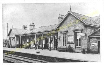 Elgin West Railway Station Photo. Mosstowie - Lhanbryde. Alves to Keith Line (6)