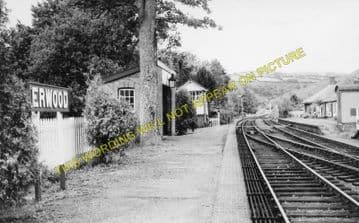 Erwood Railway Station Photo. Boughrood - Aberedw. Three Cocks Jct to Builth (2)