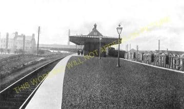 Falkirk Camelon Railway Station Photo. Larbert - Polmont. Manuel Line. (3)