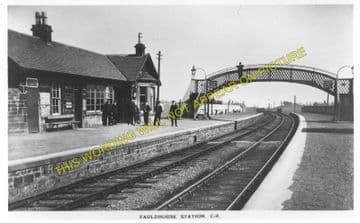 Fauldhouse North Railway Station Photo. Breich - Shotts. Caledonian Railway. (1)