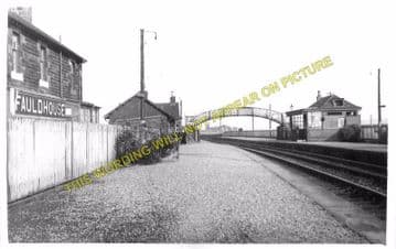Fauldhouse North Railway Station Photo. Breich - Shotts. Caledonian Railway. (2)