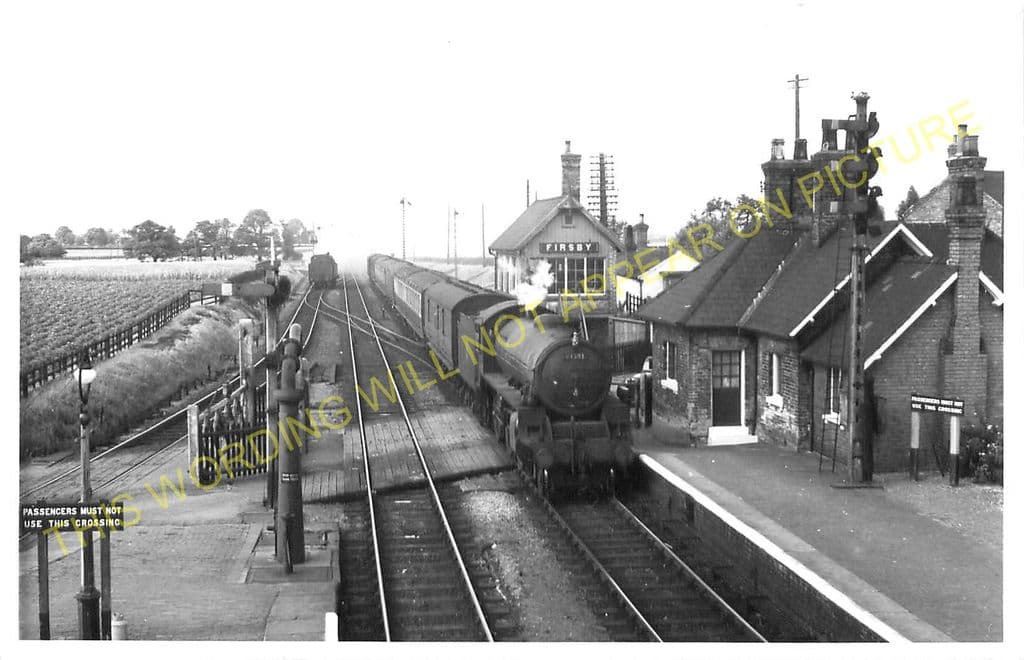 Firsby Railway Station Photo Burgh to Spilsby 24 Little Steeping & Skegness. 