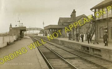Fordham Railway Station Photo. Newmarket to Soham and Mildenhall Lines. (15)