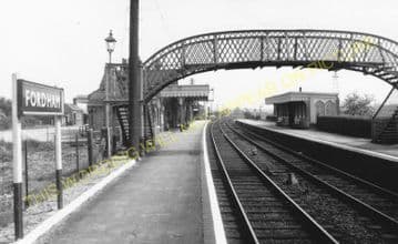Fordham Railway Station Photo. Newmarket to Soham and Mildenhall Lines. (17)