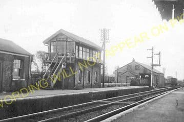Fordham Railway Station Photo. Newmarket to Soham and Mildenhall Lines. (5)