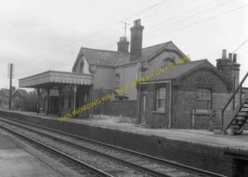 Fordham Railway Station Photo. Newmarket to Soham and Mildenhall Lines. (7)