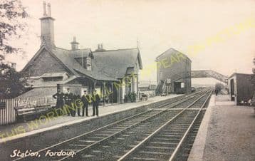 Fordoun Railway Station Photo. Laurencekirk - Drumlithie. Montrose Line. (3)