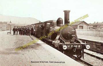 Fort Augustus Railway Station Photo. Aberchalder and Invergarry Line. (1)..