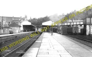 Galashiels Railway Station Photo. Bowland - Melrose. North British Railway. (1)
