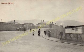 Girvan Railway Station Photo. Pinmore to Killochan and Turnberry Lines. GSWR (5)