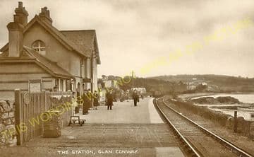 Glan Conway Railway Station Photo. Llandudno - Tal-y-Cafn. Blaenau Line. (8)