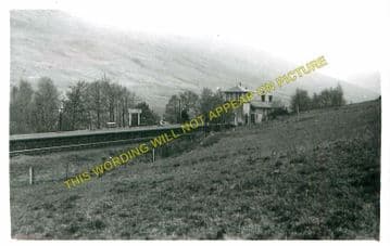 Glendouglas Railway Station Photo. Whistlefield - Arrochar & Tarbet. (1)..