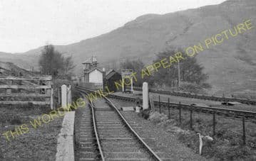 Glendouglas Railway Station Photo. Whistlefield - Arrochar & Tarbet. (2)