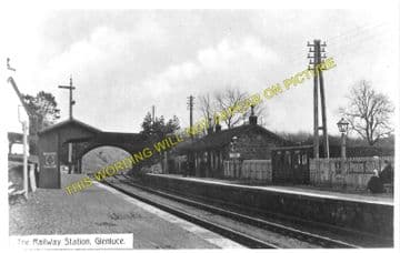 Glenluce Railway Station Photo. Kirkcowan - Dunragit. Newton Stewart Line. (1)..