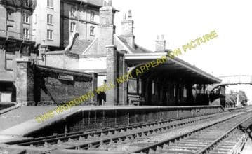 Godmanchester Railway Station Photo. Huntingdon - St. Ives. GER & GNR Joint. (3)
