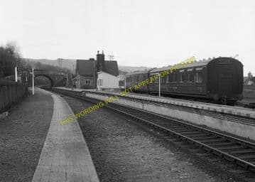 Golspie Railway Station Photo. The Mound - Dunrobin. Brora Line. Highland. (8)