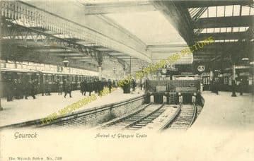 Gourock Railway Station Photo. Greenock and Port Glasgow Line. Caledonian. (2)
