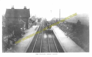 Great Glen Railway Station Photo. Wigston - Kibworth. Leicester Line. (1)