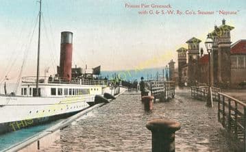 Greenock Princes Pier Railway Station Photo. Glasgow & South Western. (2)