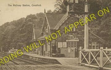 Gresford Railway Station Photo. Wrexham - Rossett. Pulford and Chester Line. (6)