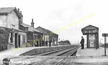 Holme Railway Station Photo. Abbots Ripton to Yaxley & Farcet and Ramsey. (3)