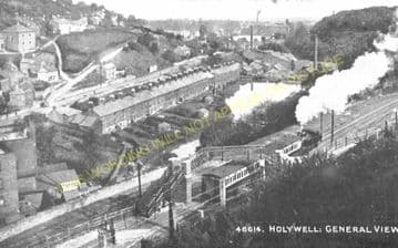 Holywell Town Railway Station Photo. Holywell Junction Line. L&NWR. (9)