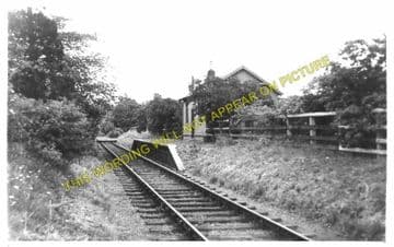 Humbie Railway Station Photo. Gifford - Saltoun. Pencaitland and Ormiston. (1)..