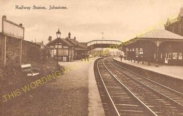 Johnstone High Railway Station Photo. Milliken Park - Elderslie. (3)