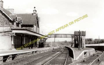 Kelso Railway Station Photo. Roxburgh - Sprouston. St. Boswells Line. (2)