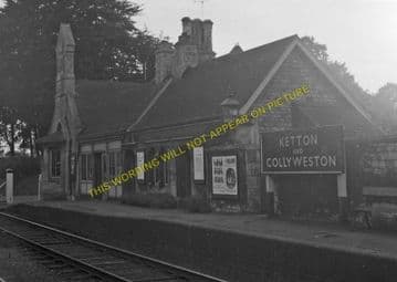 Ketton & Collyweston Railway Station Photo. Stamford - Luffenham. (3)