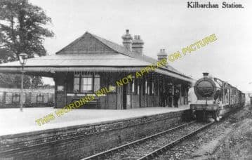 Kilbarchan Railway Station Photo. Linwood - Lochwinnoch. Kilbirnie Line. (2)